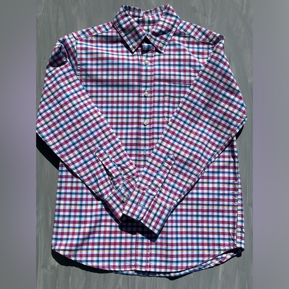 Button collar 100% Baumwolle (almost feels like linen) button collar dress shirt